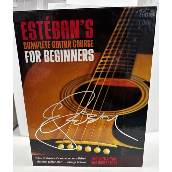 Other - Esteban Complete Guitar Course For Beginners DVD Set 2 DVDs Book Chord Chart